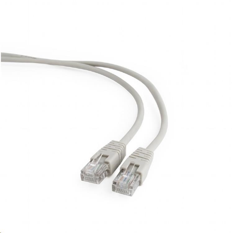 Gembird patch kabel CAT5e, UTP, 0.25 m, šedý PP12-0.25M