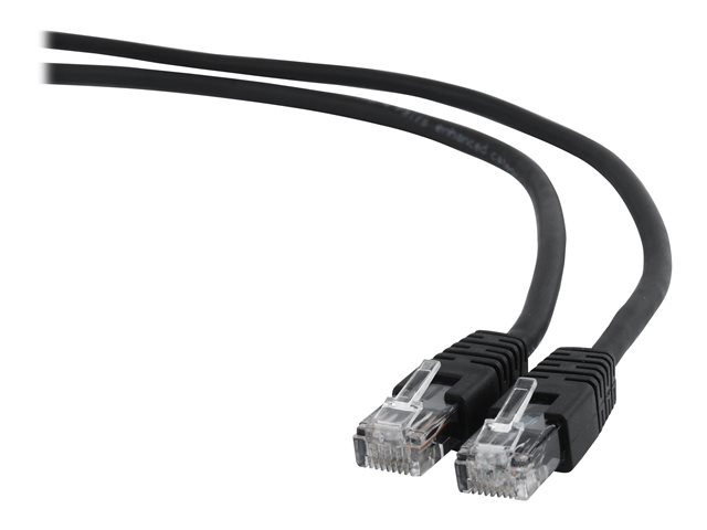Gembird patch kabel Cat6 UTP, 0.5 m, černý PP6U-0.5M/BK