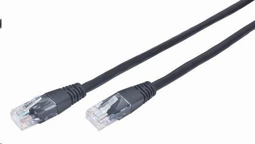 Gembird patch kabel CAT5e, UTP, 2 m, černý PP12-2M/BK