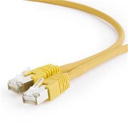 Gembird patch kabel S/FTP Cat. 6A LSZH, 0.25 m, žlutý PP6A-LSZHCU-Y-0.25M