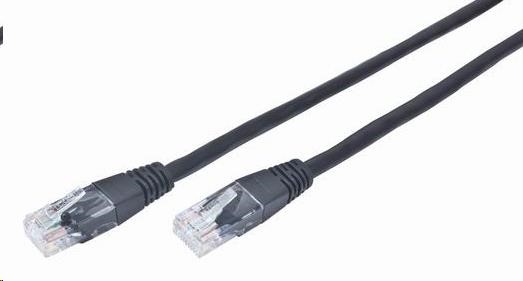Gembird patch kabel CAT5e, UTP, 3 m, černý PP12-3M/BK