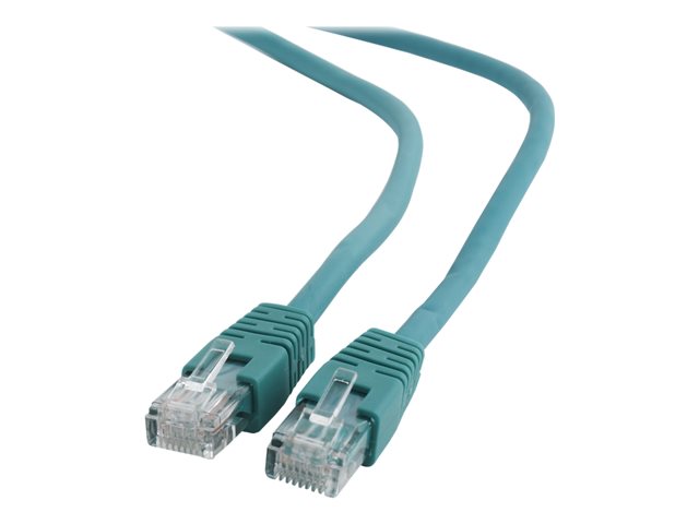 Gembird patch kabel Cat6 UTP, 5 m, zelený PP6U-5M/G