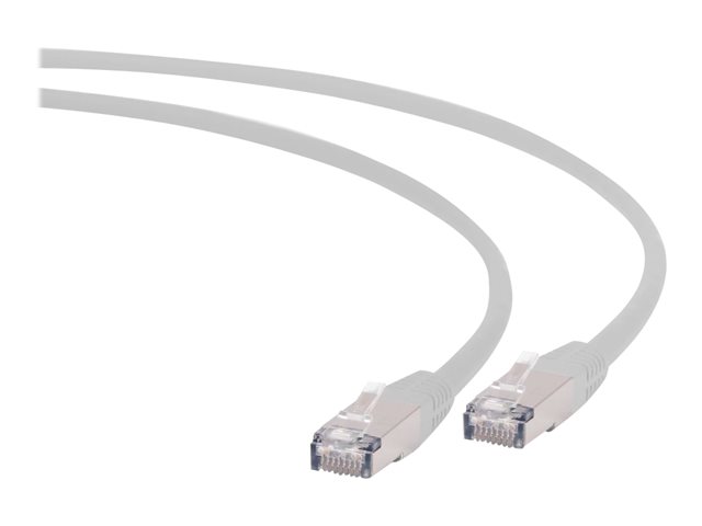 Gembird patch kabel S/FTP Cat. 6A LSZH, 1 m, šedý PP6A-LSZHCU-1M