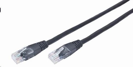 Gembird patch kabel CAT5e, UTP, 5 m, černý PP12-5M/BK