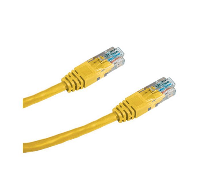 Datacom Patch cord UTP Cat6 0,5m žlutý 15905