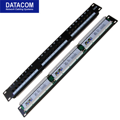 Datacom Patch panel 24x RJ-45,Cat5e UTP,1U,19" LSA 3021