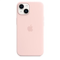 Apple iPhone 14 silikonové pouzdro s MagSafe - Chalk Pink MPRX3ZM/A