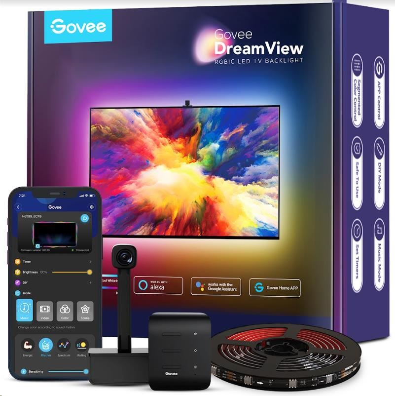 Govee DreamView TV 55-65'' SMART LED podsvícení RGBIC H61993D1