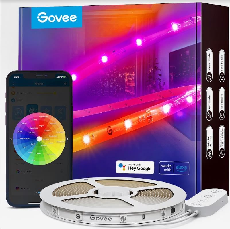 Govee WiFi RGBIC Smart PRO LED pásek 5m - extra odolný H619A3D1