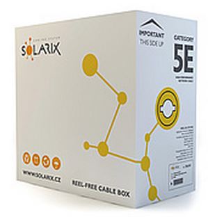 Solarix Instal.kabel CAT5E UTP PVC 305m lanko 27800302