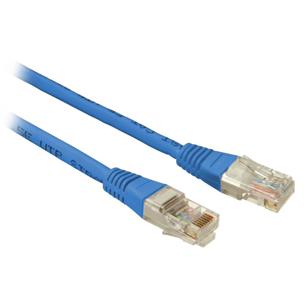 Solarix patch kabel CAT5E UTP PVC 0,5m modrý non-snag proof 28330059