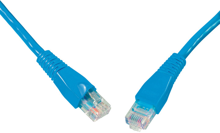 Solarix patch kabel CAT5E UTP PVC 15m modrý snag-proof 28331519