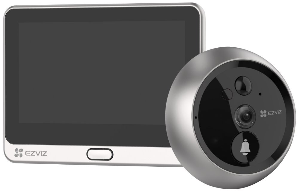 Ezviz chytrý dveřní videotelefon DP2, Wi-Fi,kamera 1080p,kukátko,zvonek,IR 5m,PIR,LCD 4,3'' EZVIZ318500057