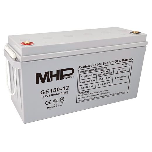MHPower Baterie GE150-12 GEL, 12V/150Ah, T3-M8, Deep Cycle