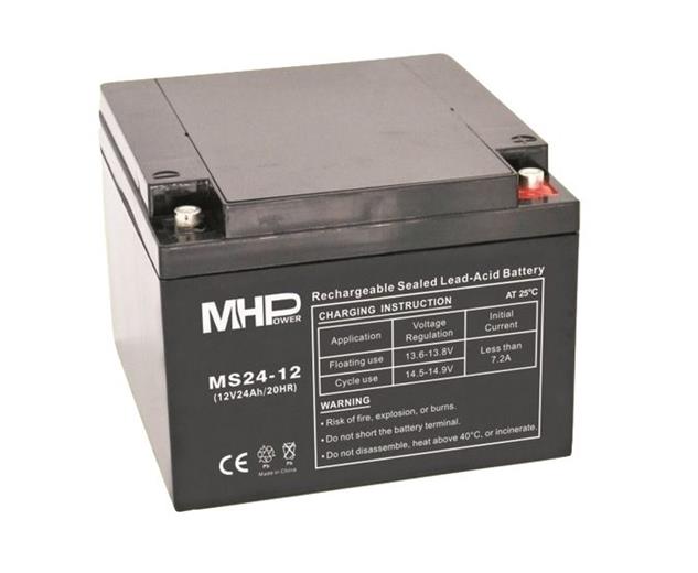 MHPower Baterie MS24-12 VRLA AGM 12V/24Ah