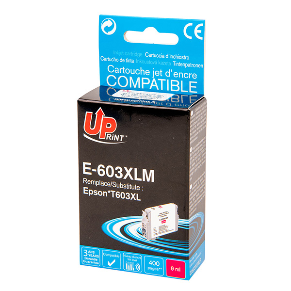 UPrint kompatibilní ink s C13T03A34010, 603XL, magenta, 400str., 9ml, E-603XLM, pro Epson Expression