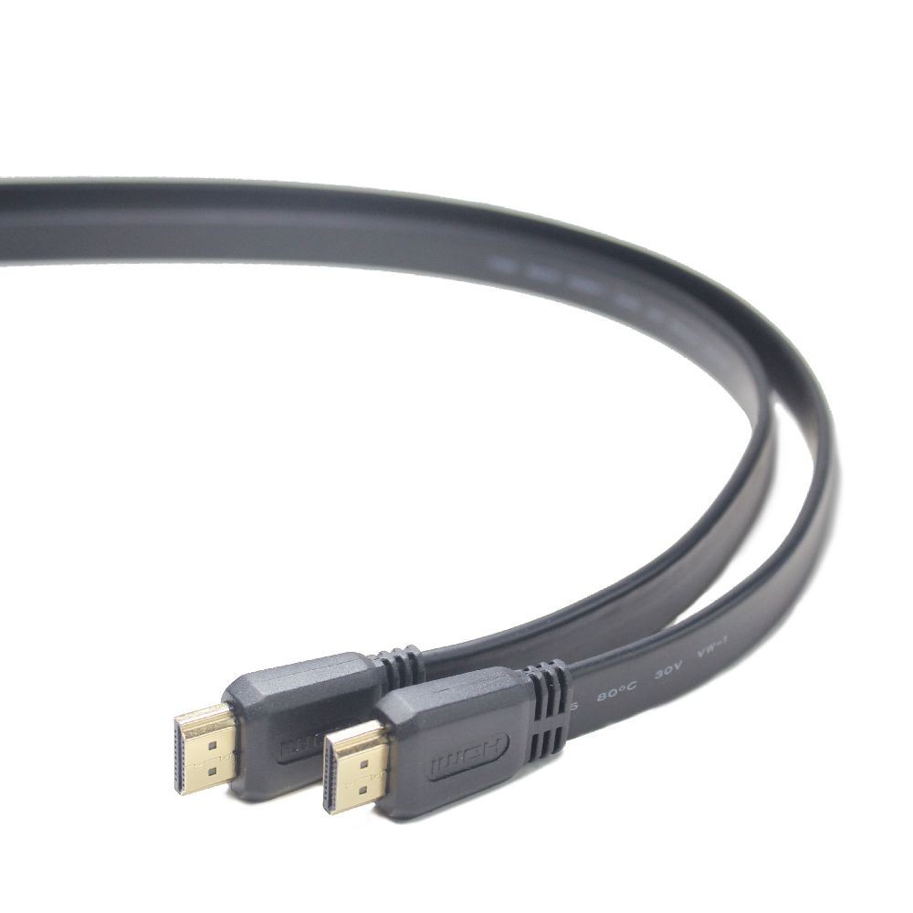 Gembird plochý kabel HDMI-HDMI 2.0,zlac., 1,8m CC-HDMI4F-6