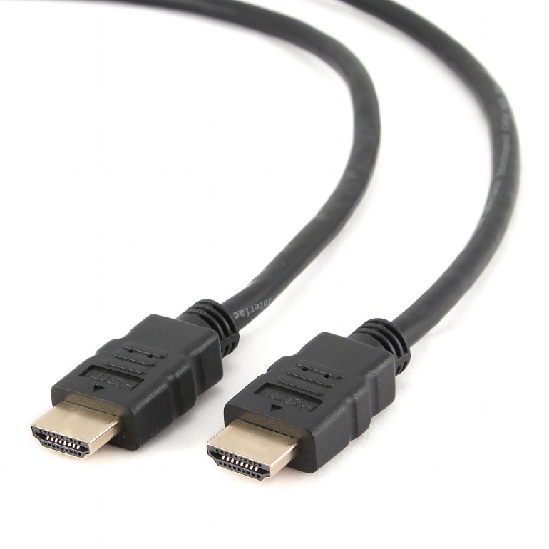Gembird Kabel HDMI-HDMI M/M v1.4, 1m zlac. konektory, černý CC-HDMI4-1M