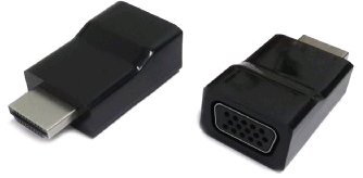 Gembird Kab. redukce HDMI na VGA, M/F, černá A-HDMI-VGA-001