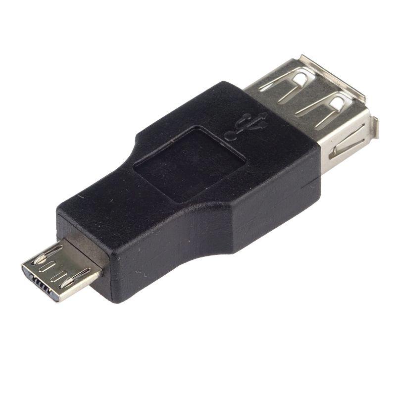 Premiumcord USB redukce A/female-MicroUSB/male KUR-12