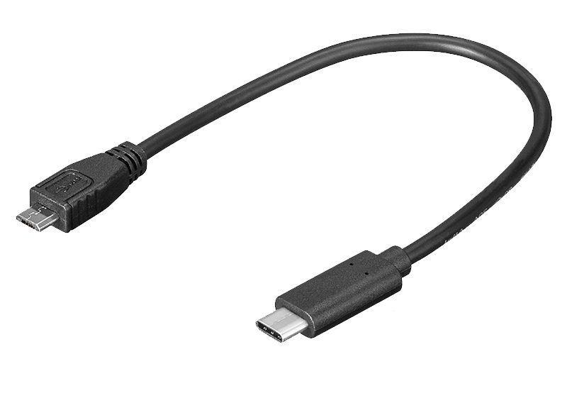 Premiumcord adaptér USB-C-microUSB 2.0, 0,2m KUR31-02