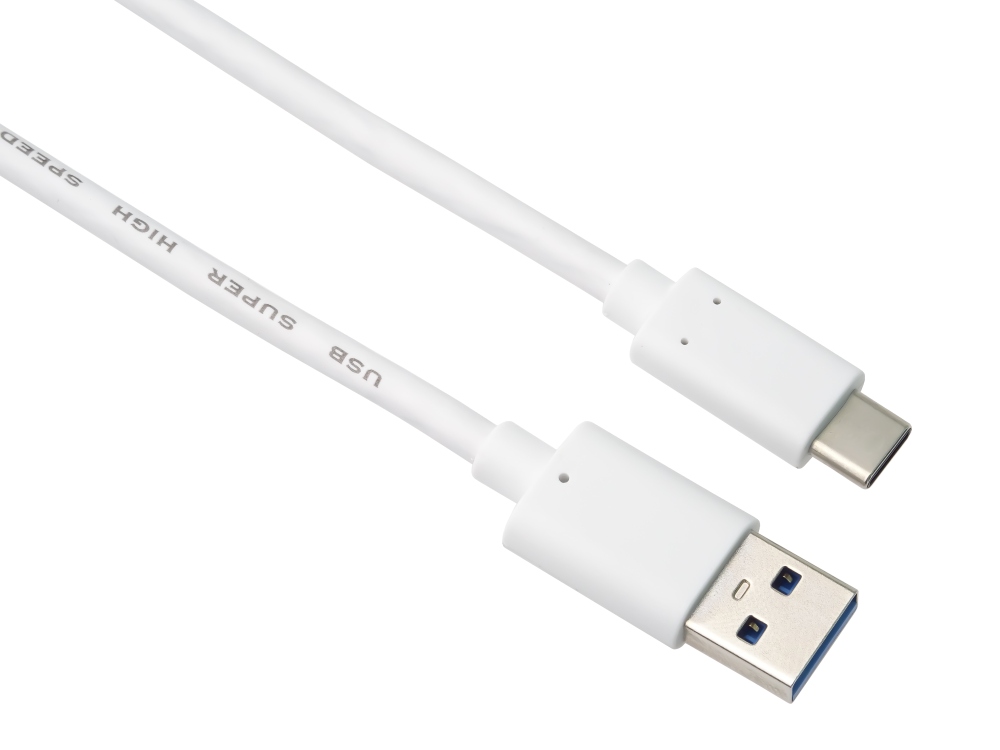 Premiumcord kabel USB-C-USB 3.0 A (USB 3.2 generation 2, 3A, 10Gbit/s) 0,5m bílá KU31CK05W