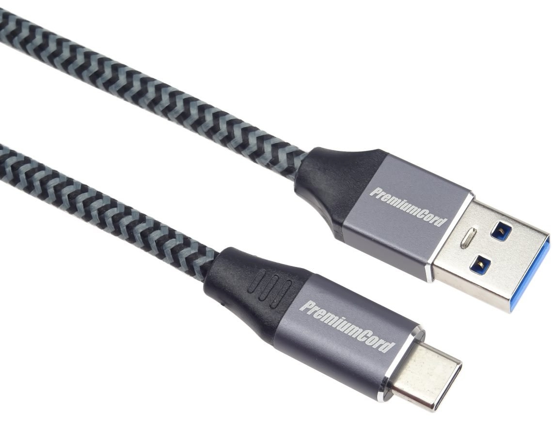 Premiumcord kabel USB-C-USB 3.0 A (USB 3.1 generation 1, 3A, 5Gbit/s) 0,5m oplet KU31CS05