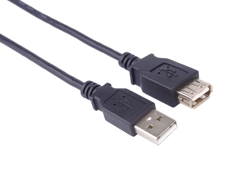Premiumcord USB 2.0 kabel prodlužovací, A-A, 1m černá KUPAA1BK