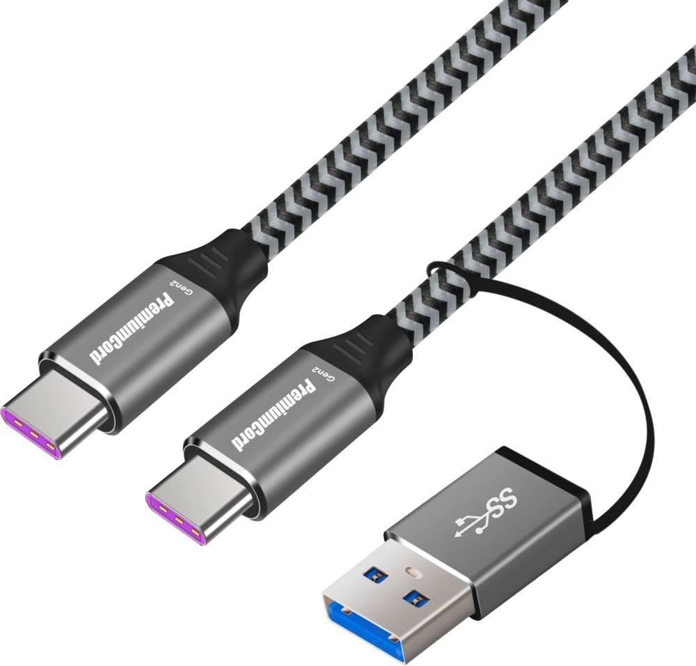 Premiumcord USB-C kabel (USB 3.2, 5A,20Gbit/s) 2m KU31CQ2