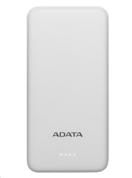 AData PowerBank AT10000 - externí baterie pro mobil/tablet 10000mAh, bílá AT10000-USBA-CWH