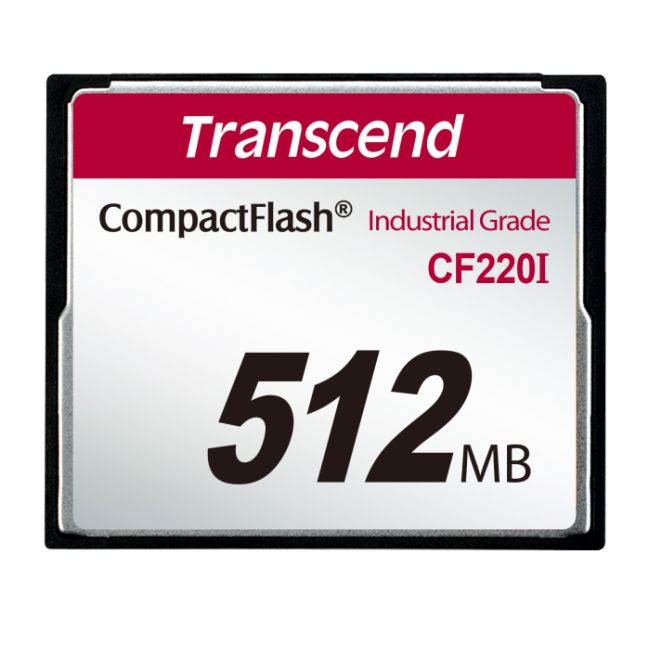 Transcend 512MB INDUSTRIAL TEMP CF220I CF CARD (SLC) Fixed disk and UDMA5 TS512MCF220I
