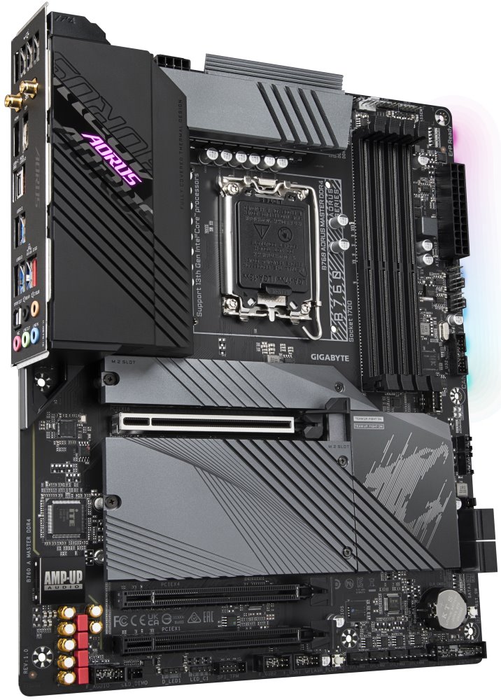 Gigabyte B760 A MASTER, DDR4, Intel B760, LGA1700, 4x DDR4, 3x M.2, DP, HDMI, USB-C, WiFi, ATX B760 A MASTER DDR4