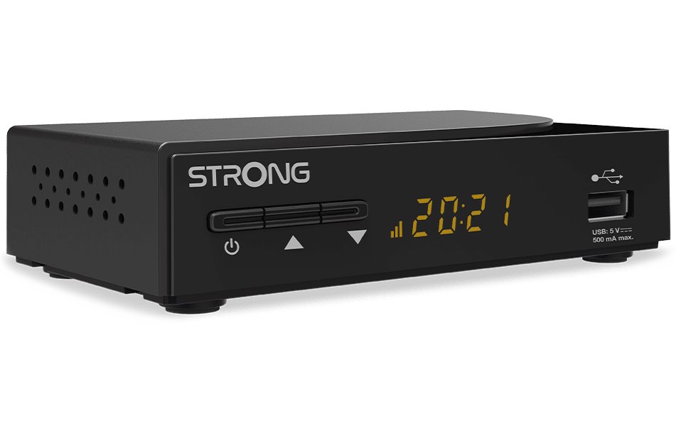 Strong DVB-C set-top-box SRT 3030, Full HD, EPG, HDMI, USB, SCART, externí adaptér, černý SRT3030
