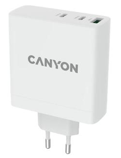 Canyon síťová rychlonabíječka H-140 (140W), vstup 100-240V, výstup USB-C1/C2 5-20V, USB-A 1/A2 4.5-20V CND-CHA140W01