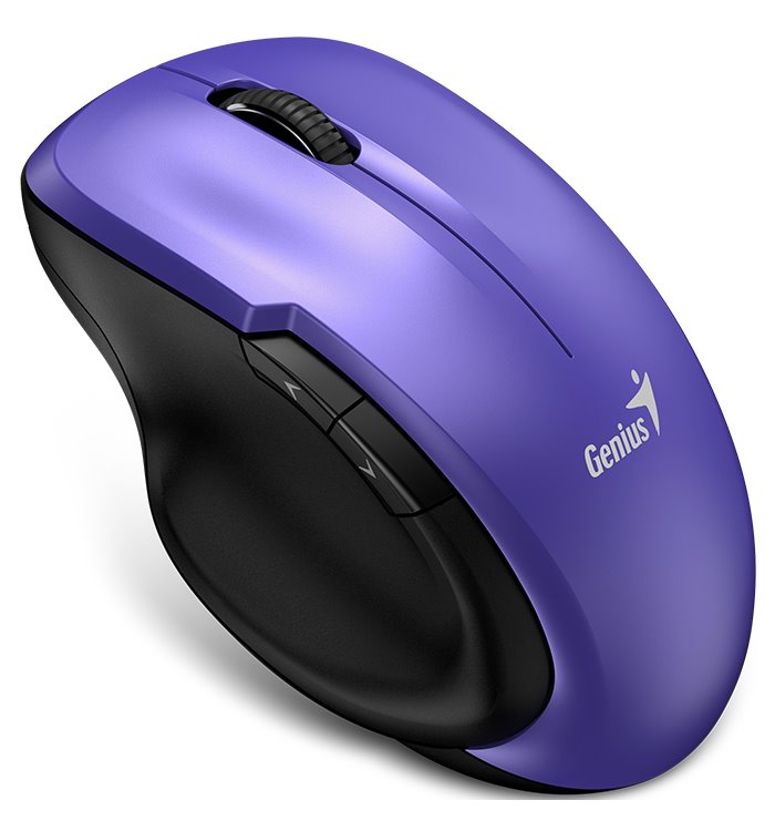 Genius Ergo 8200S Purple, 1200 dpi, bezdrátová, 5tlačítek, tichá, BlueEye senzor, fialová 31030029402