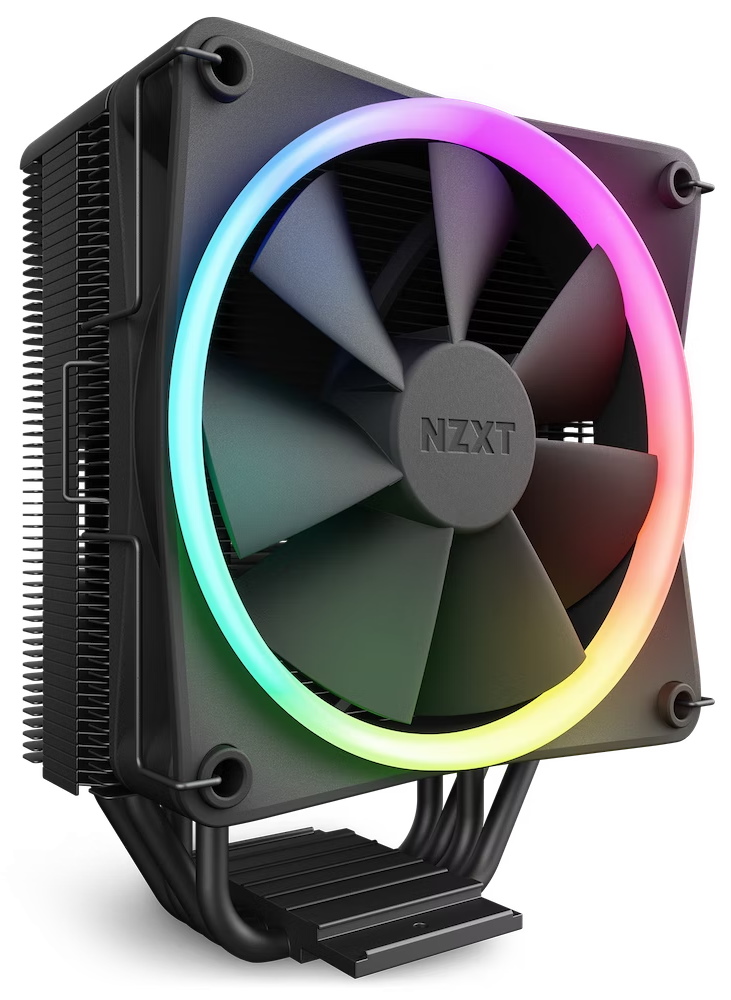 Nzxt chladič CPU T120 RGB, 4 heatpipes/ 4-pin PWM/ LGA1700/ AM5, AM4 RC-TR120-B1