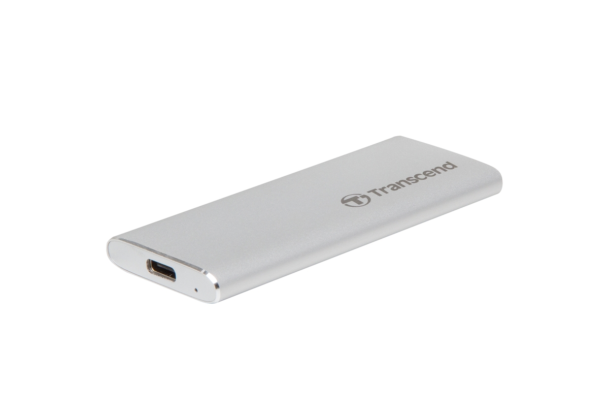 Transcend ESD260C 250GB USB 3.1 Gen2 (USB-C) Externí SSD, 520MB/R, 460MB/W, stříbrný TS250GESD260C