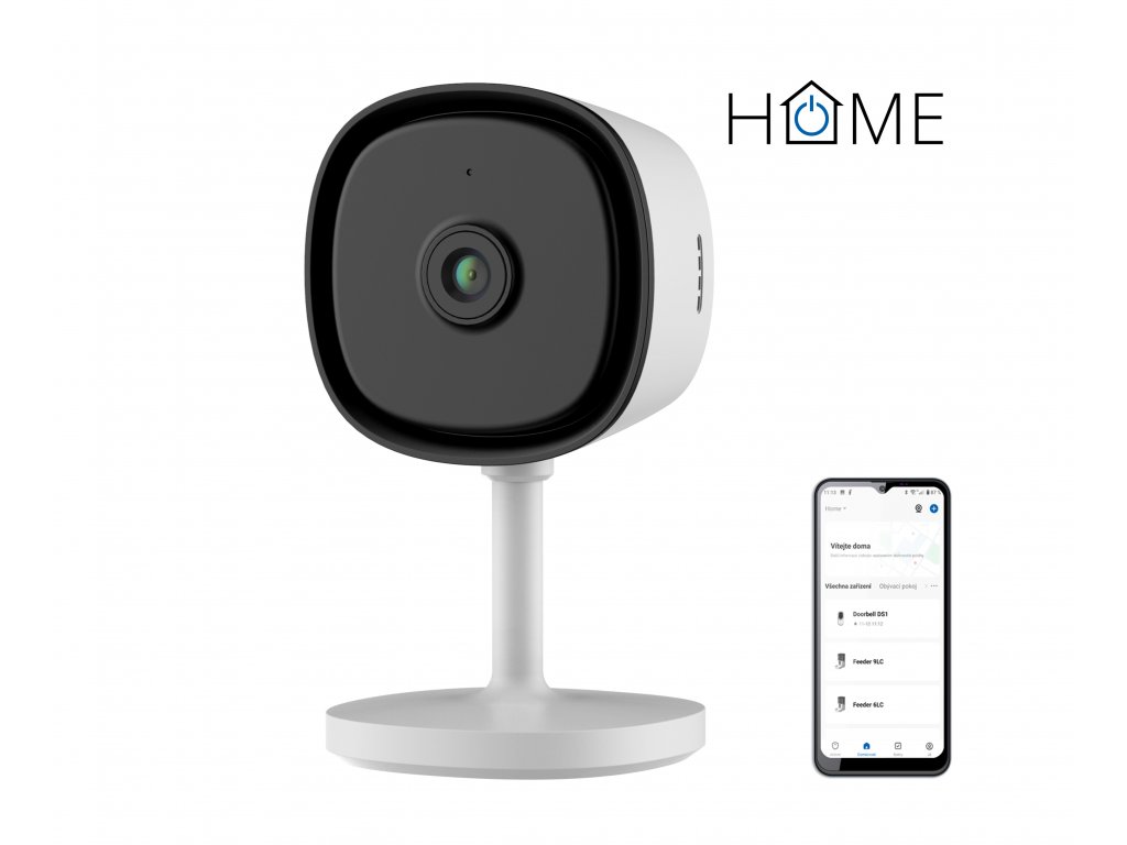 iGET HOME Camera CS1 White - WiFi IP FullHD 1080p kamera,noční vidění,mikrofon+reproduktor,microSD 75020806