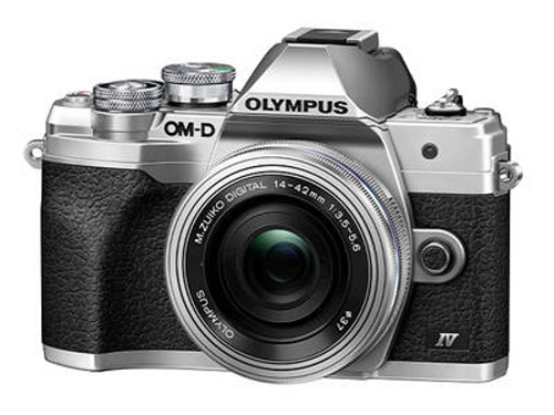 Olympus Digitální fotoaparát E-M10 Mark IV, 14-42 EZ kit silver/silver V207132SE000