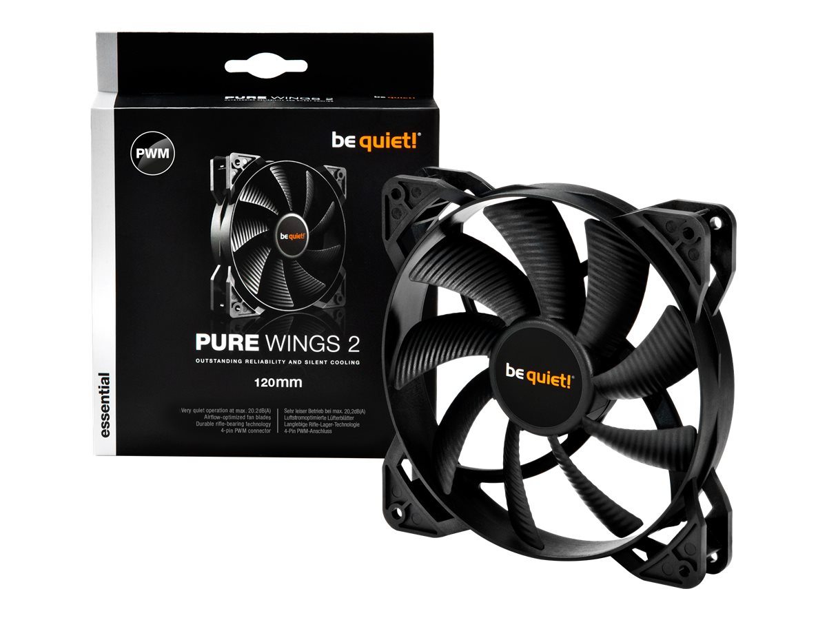 Be quiet! ventilátor Pure Wings 2, 120mm / PWM / 4-pin / 20,2dBa BL039