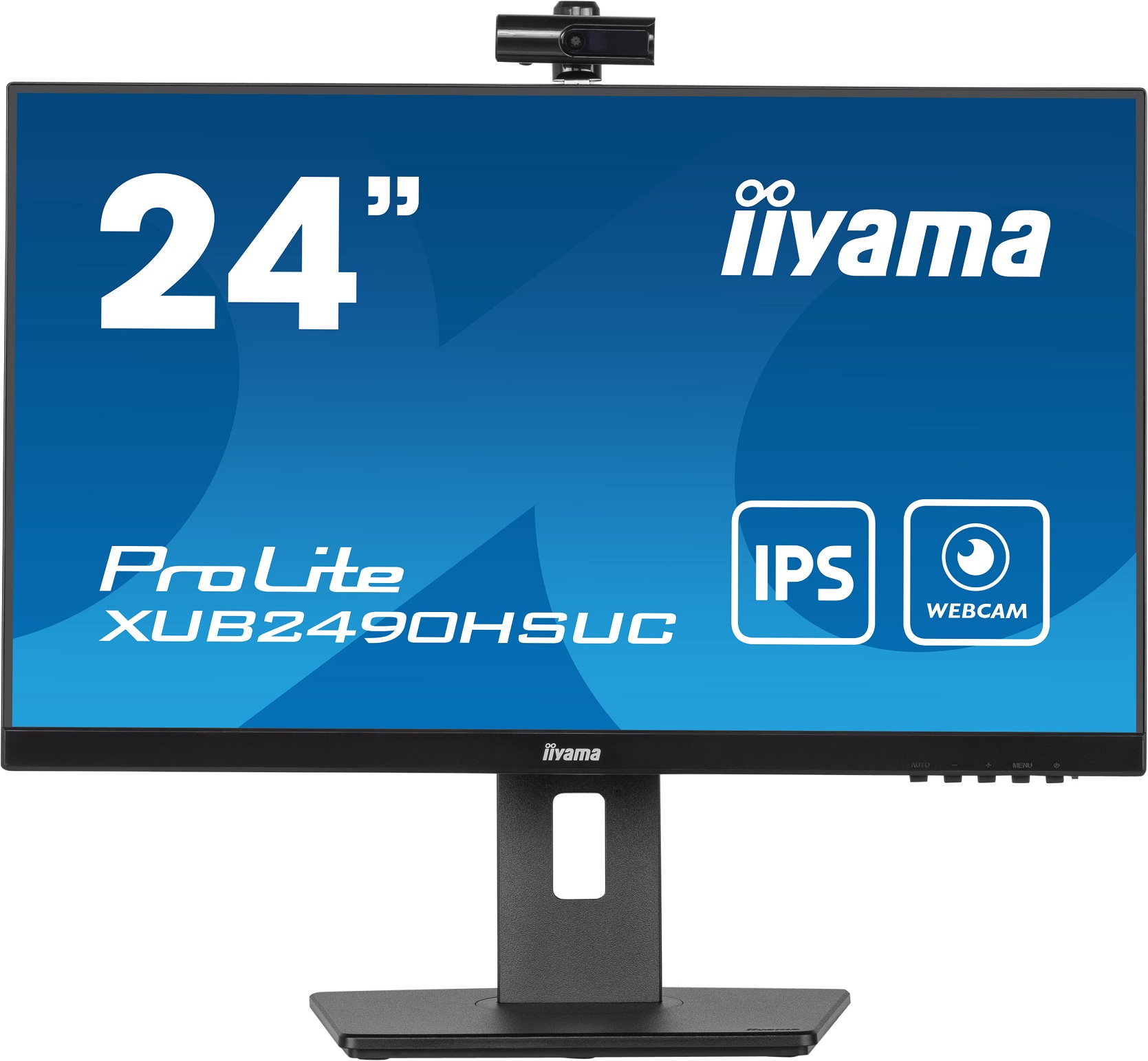 Iiyama 24" XUB2490HSUC-B5, IPS,FHD,VGA,HDMI,DP,cam