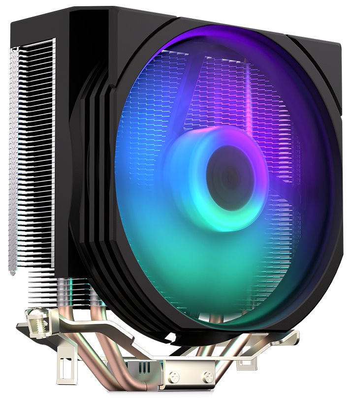 Endorfy chladič CPU Spartan 5 ARGB, 120mm ARGB/2 heatpipes/kompaktní i pro menší case/Intel i AMD EY3A002