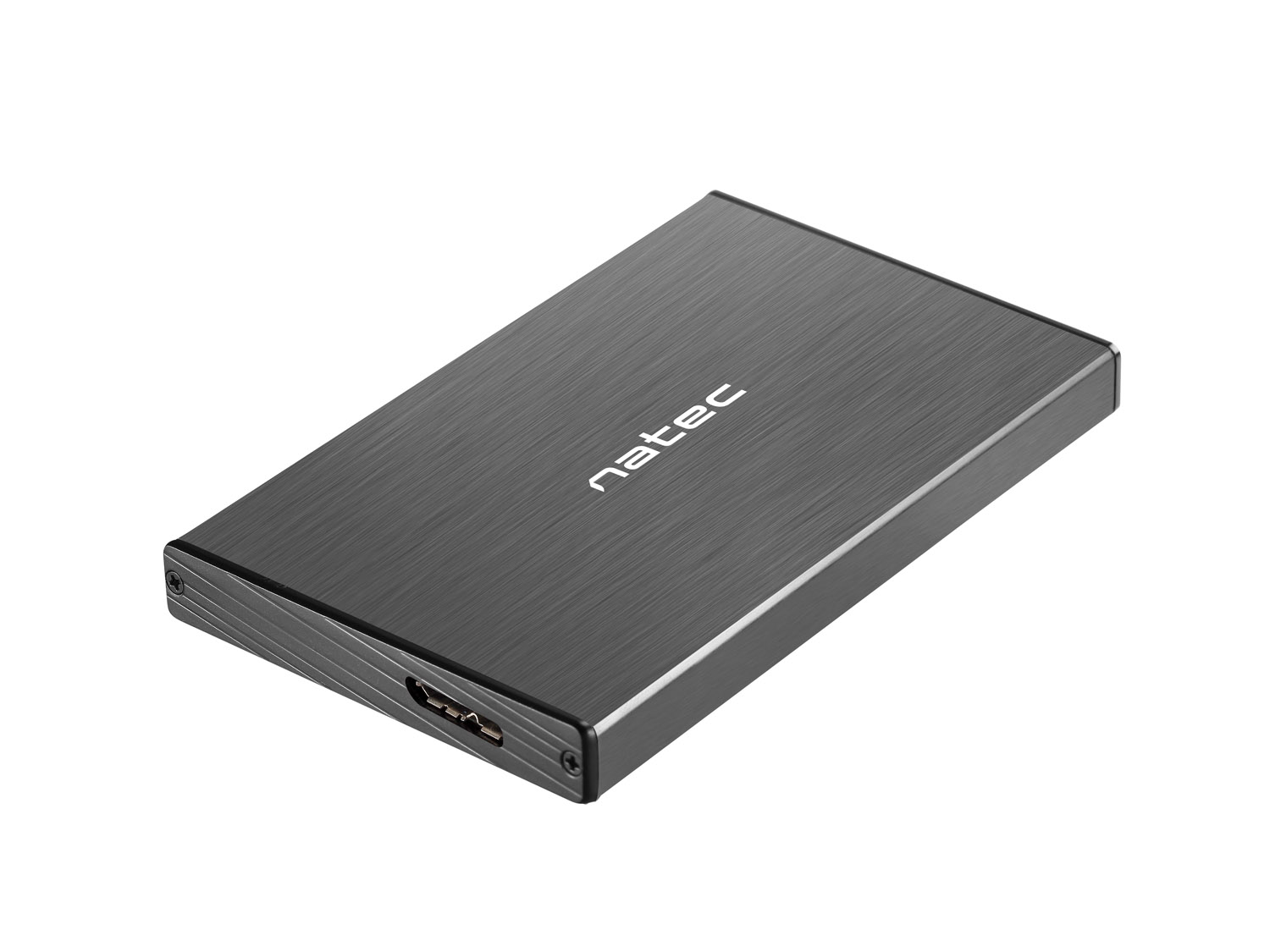 Natec Externí box pro HDD 2,5" USB 3.0 Rhino Go, černý, hliníkové tělo NKZ-0941