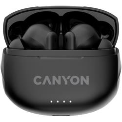 Canyon TWS-8 BT s mikrofonem, BT V5.3 JL 6976D4, pouzdro 470mAh+40mAh až 32h, černá CNS-TWS8B