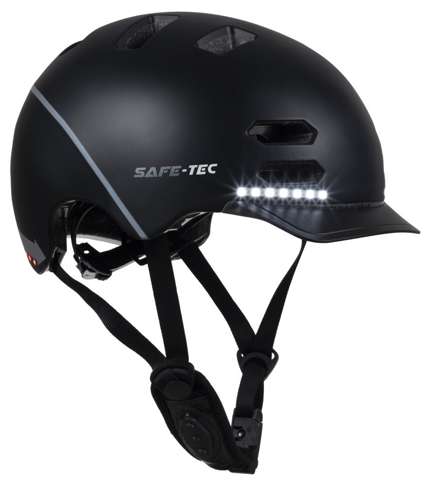 SAFE-TEC Chytrá Bluetooth helma/ SK8 Black L 2003-151