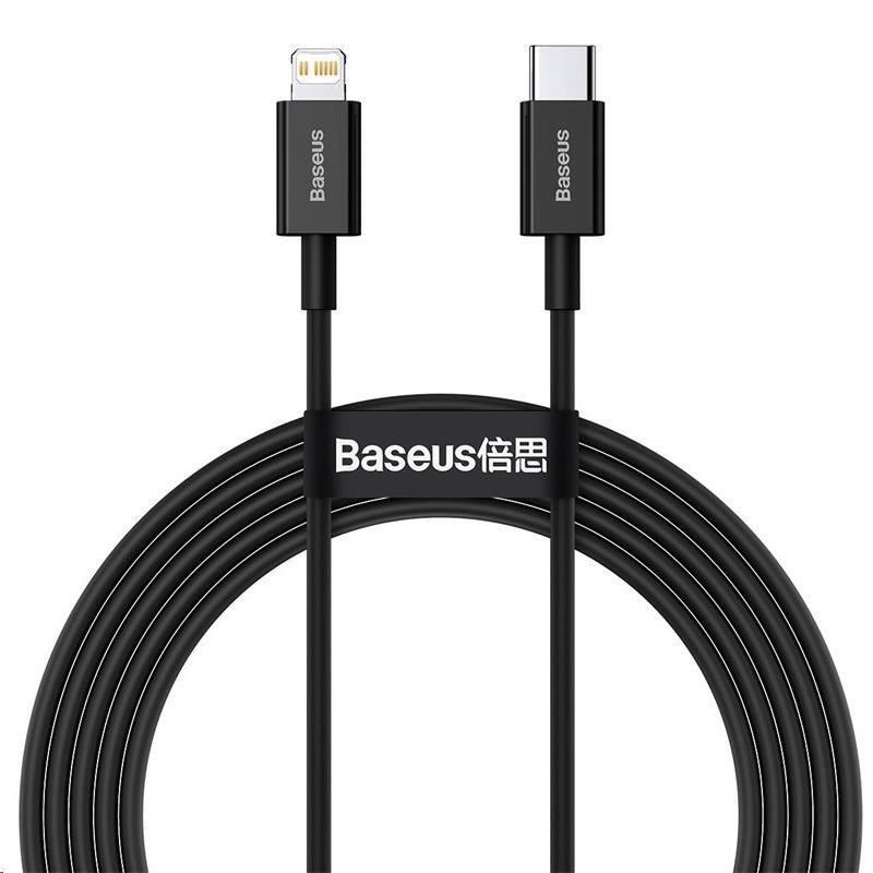Baseus CATLYS-A01 Superior Fast Charging, Datový Kabel USB-C to Lightning 20W 1m Black 6953156205307