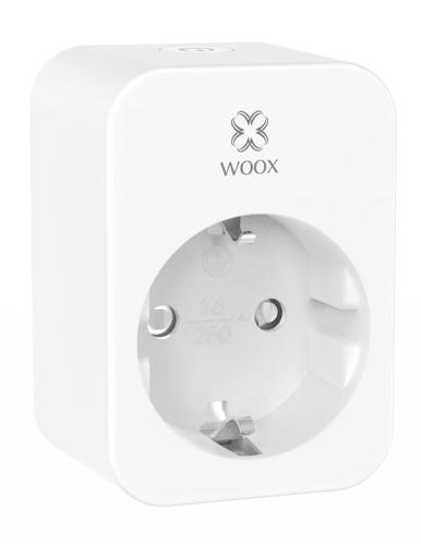 WOOX R6118 smart plug, chytrá zásuvka DE/Schuko (bez kolíku), WiFi 16A, s měřením, Tuya
