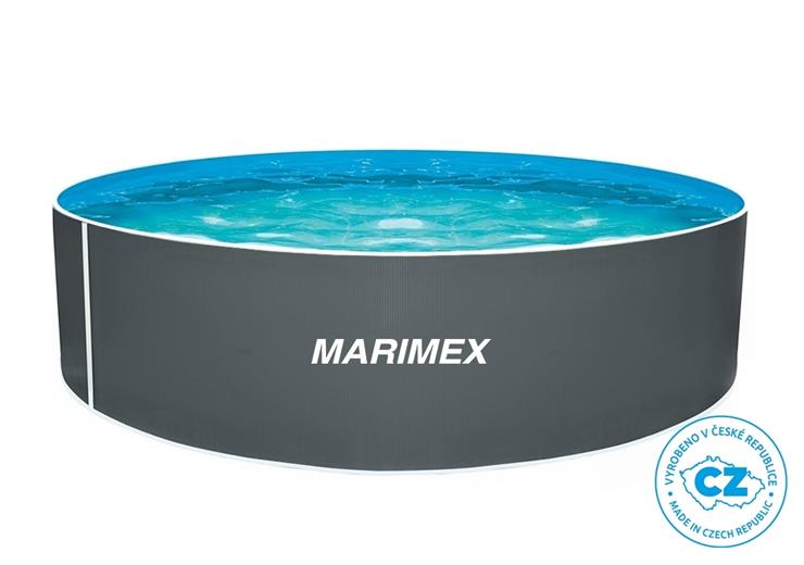 Marimex Bazén Orlando 3,66 x 0,91m ŠEDÝ+skimmer Olympic (bez hadic a schůdků) 10340217