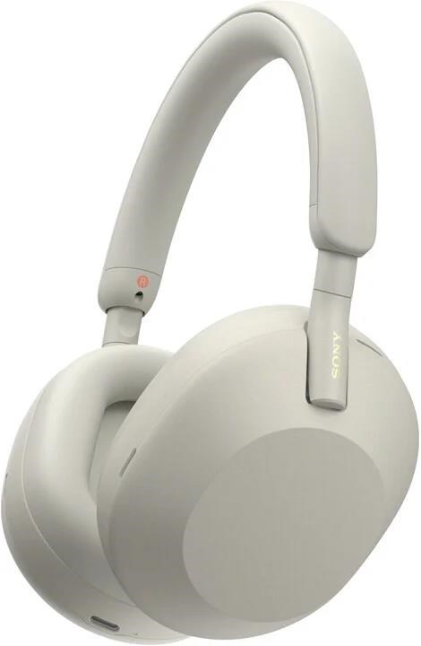 Sony bezdrátová sluchátka WH-1000XM5, EU, stříbrná WH-1000XM5S