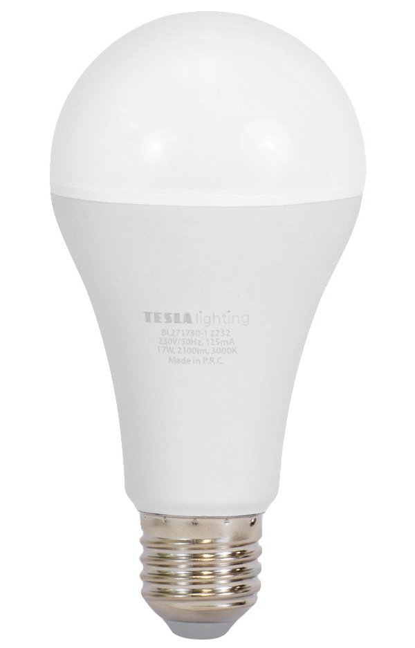 Tesla LED žárovka BULB, E27, 17W, 230V, 2100lm, 3000K, teplá bílá BL271730-1
